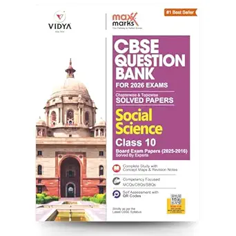 CBSE QUESTION BANK SOCIAL SCIENCE-10 SOLVED PAPERS (2026)