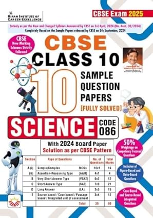 CBSE SAMPLE PAPER  SCIENCE 10TH 2025