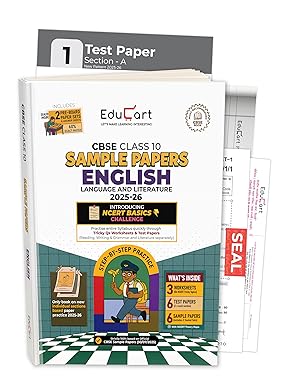 CBSE ENGLISH LANGUAGE & LIT.  SAMPLE PAPER 10TH 2025