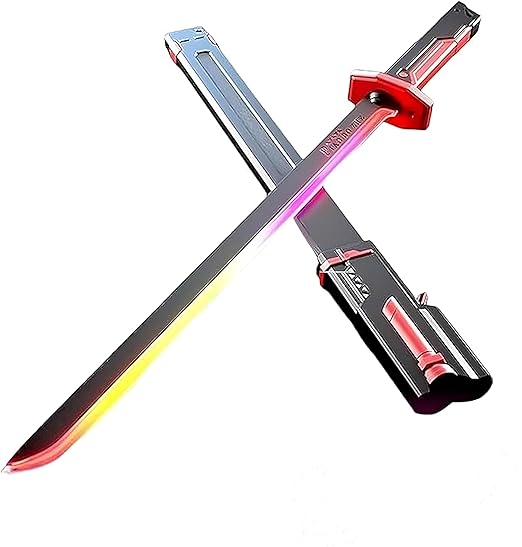 Sparkblade LED Sword with Smoke & Spark Effects – 7-Color Light Blade, Sound FX | Anime-Inspired Cosplay Katana Prop for Roleplay, Halloween, Parties & Collectors