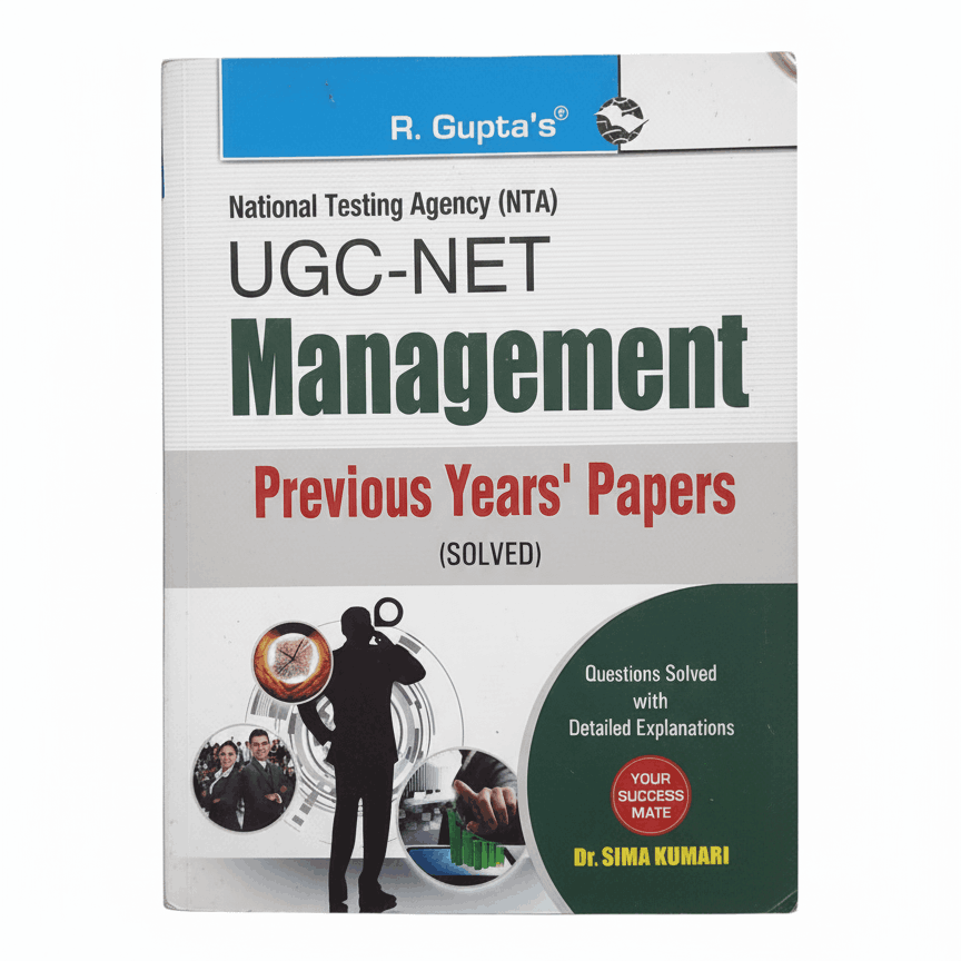 NTA UGE-NET management previous year's papers solved book