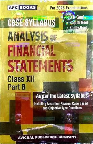 ANALYSIS OF FINANCIAL STATEMENT PART - B 12TH (2026)