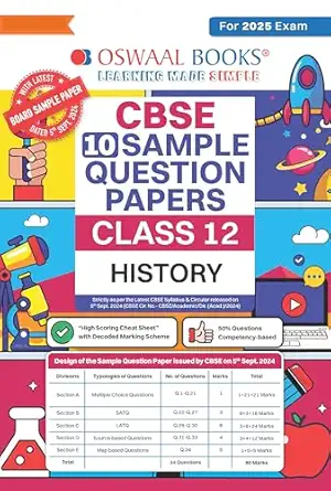 OSWAAL CBSE SAMPLE PAPER HISTORY 12TH (2025-26)