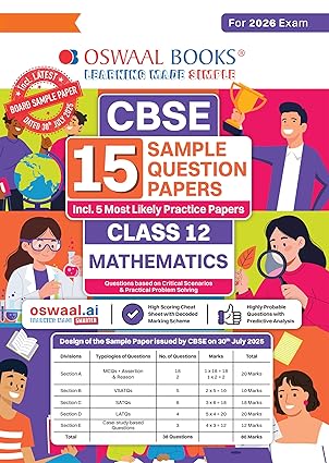 OSWAAL SAMPLE PAPER  MATH 12TH (2025-26)