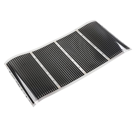 Ultra-thin Electric Radiant Floor Heating Mat, Easy to Install, 220V, Adaptable Living Room Floor Heating Mat (50 x 100 cm)