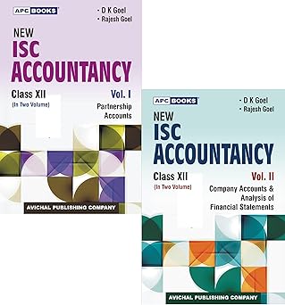 ISC ACCOUNTANCY 12TH (SETS OF 2 BOOKS) 2025-26