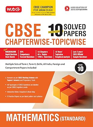 CBSE QUESTION BANK MATH STANDARD 10TH SOLVED PAPER (2026)