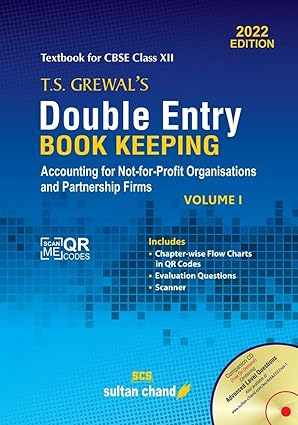 T.S GREWAL DOUBLE ENTRY BOOK KEEPING VOL-1 12th -2025-26