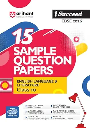 CBSE I SUCCEED SAMPLE PAPER ENGLISH LANG. & LIT 10TH 2025-26