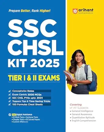 SSC CHSL Tier I & II Study Kit - E (2025)
